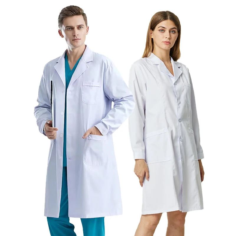 Blouse médicale unisexe à manches longues