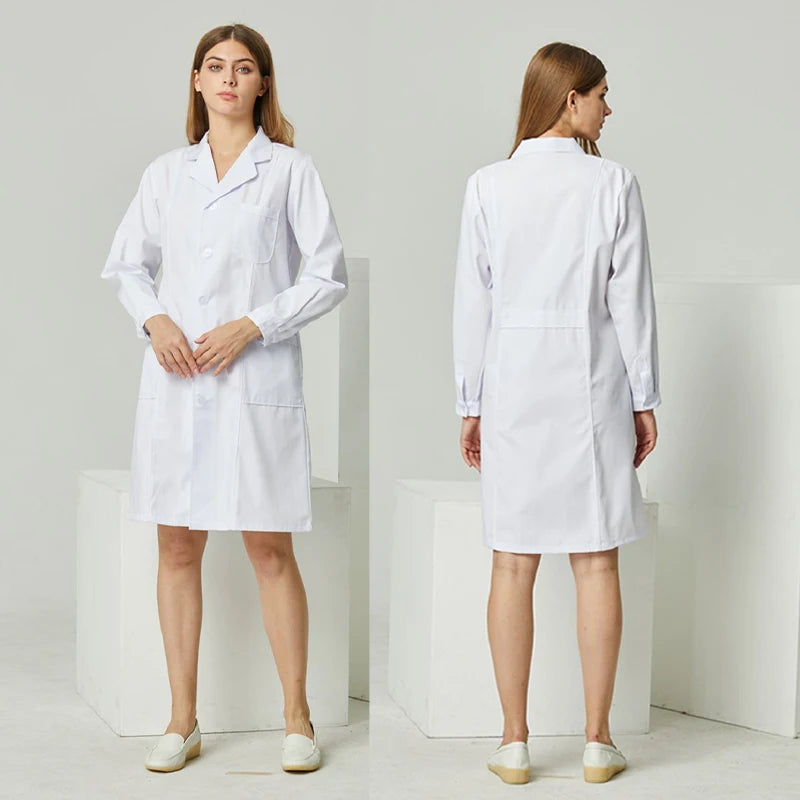 Blouse médicale unisexe à manches longues