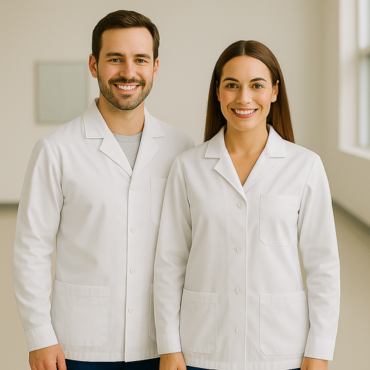 Blouse médicale unisexe à manches longues