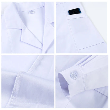 Blouse médicale unisexe à manches longues