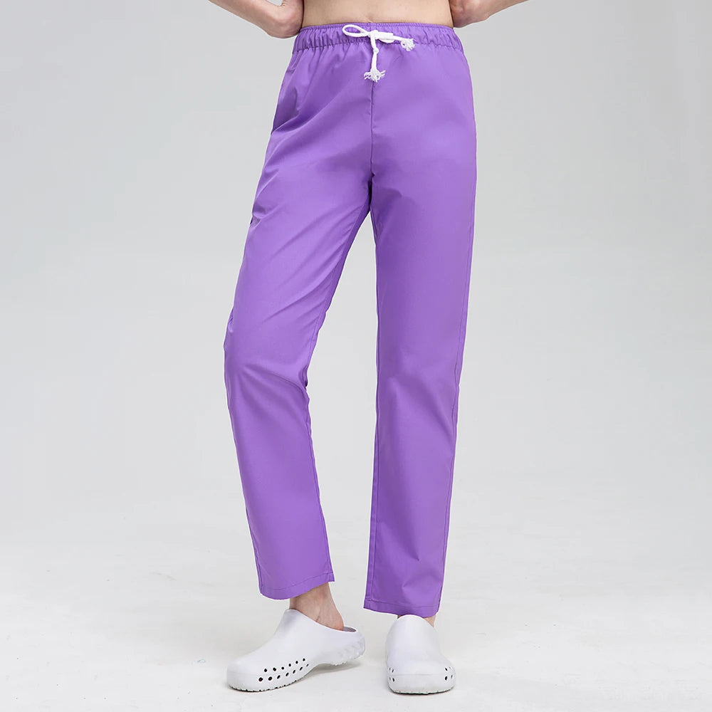 Pantalons de gommage élastique unisexe