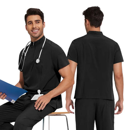 Uniforme unisexe avec haut à col rond