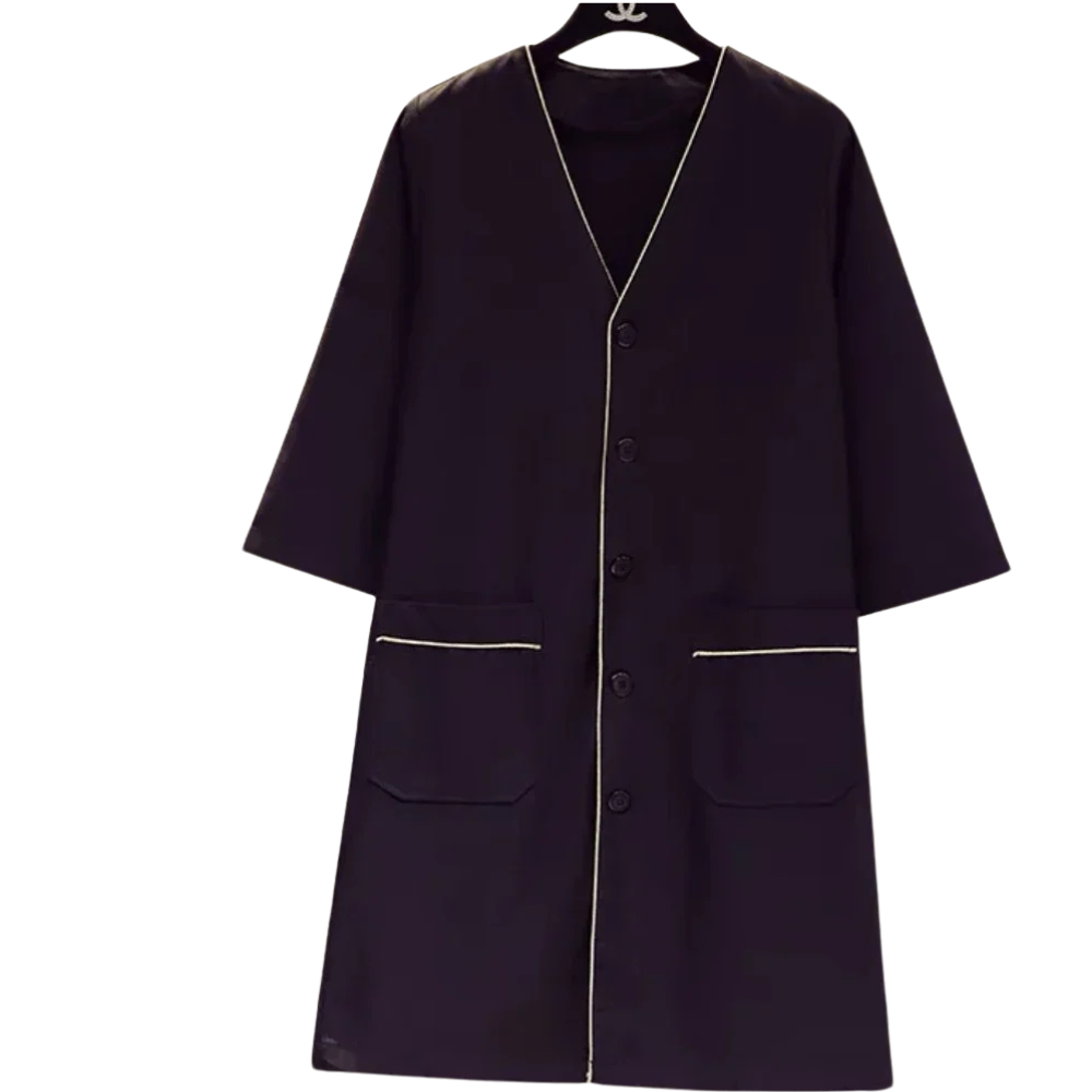 Blouse col en V pour femme